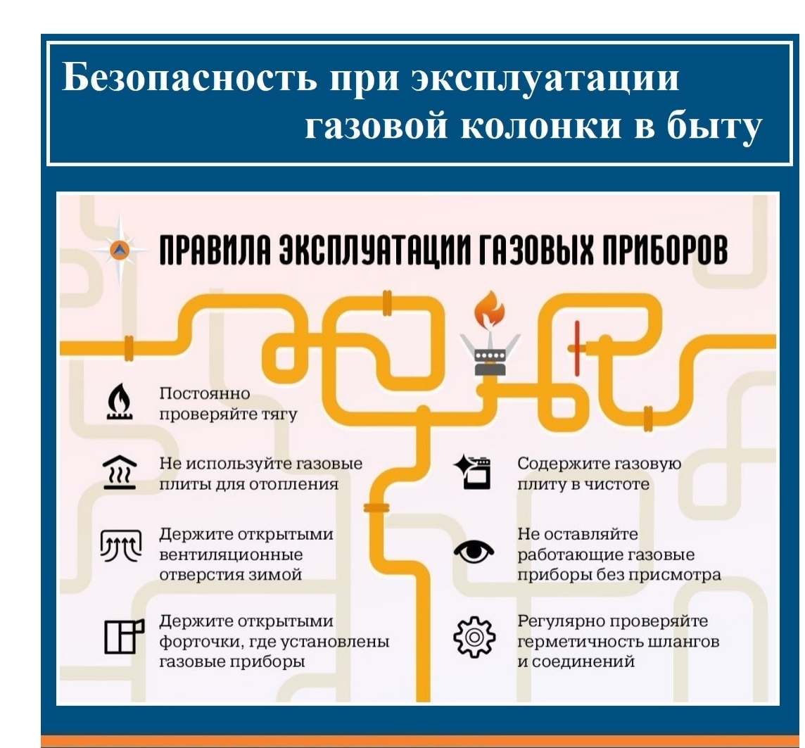Правила использования газовых колонок
